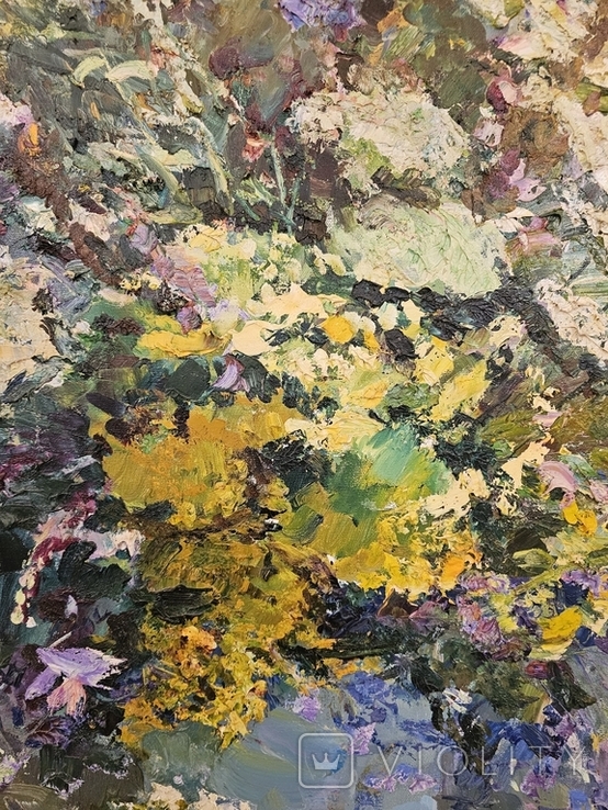 "Полевые цветы" А.Шаповалов 105х85 Х.М. 2021, фото №5