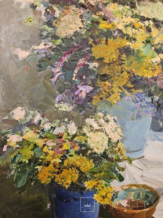 "Полевые цветы" А.Шаповалов 105х85 Х.М. 2021, фото №7