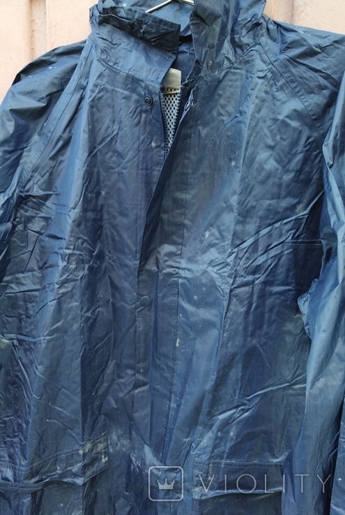 Плащ водозахисний (новий), розмір XL - 104-108, (146-152) з капюшоном, фото №5