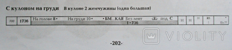 Рубль 1736 г./ В кулоне 2 жемчужины/, фото №11