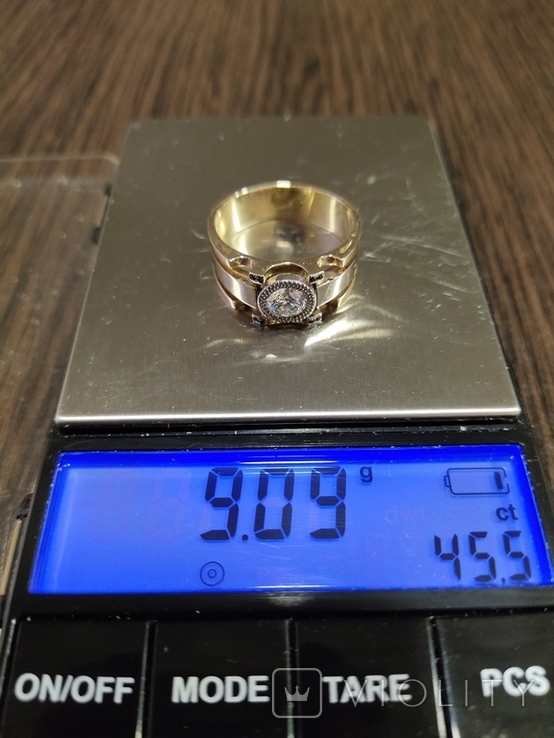 Перстень (кольцо) с бриллиантом, фото №5