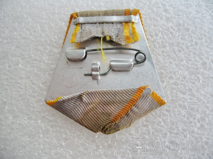 Колодка з алюмінію зі стрічкою до медалі За бойові заслуги., фото №3