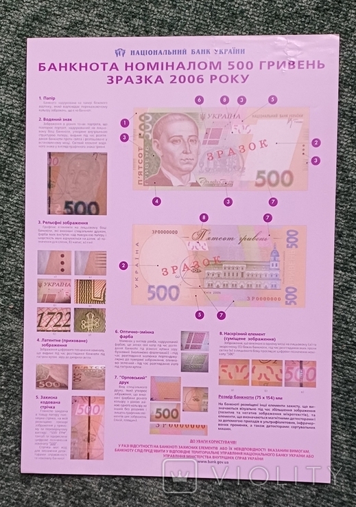 Плакат НБУ 500 гр 2006 рік