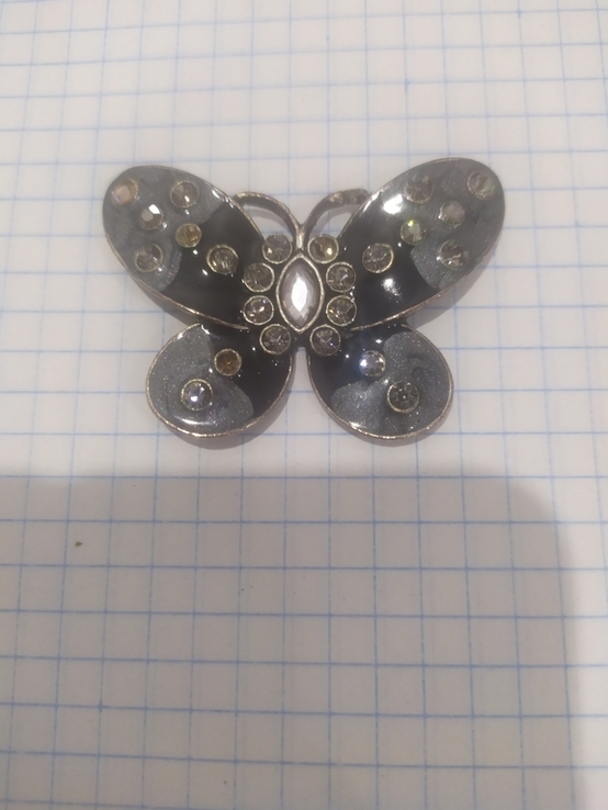 Підвіска Метелик емаль б/ж, photo number 2
