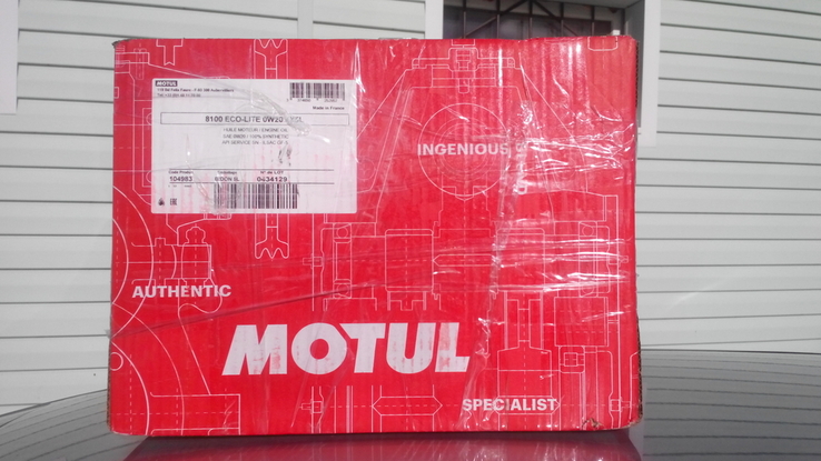 Оригинальное моторное масло Motul 8100 Eco-Lite 0W-20, 5 литров,Франция, фото №8