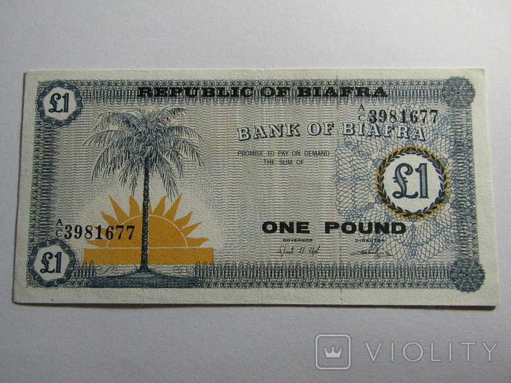 1 фунт 1967 Біафра, фото №3