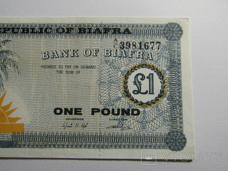 1 фунт 1967 Біафра, фото №5