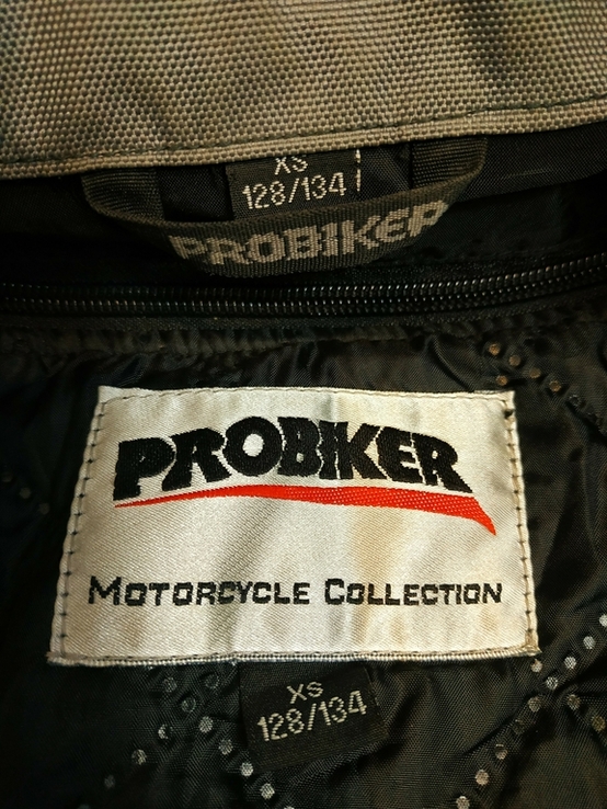 Мотокуртка крута підліткова сіра з підстібкою та захистом PROBIKER на зріст 128-134, фото №12