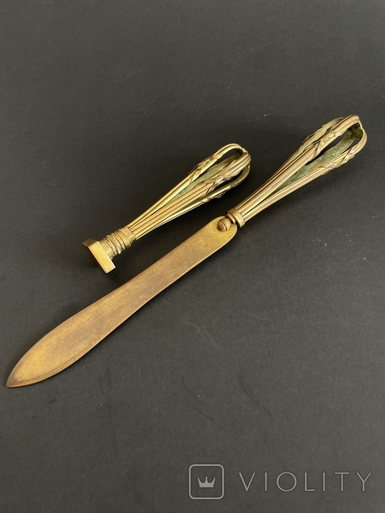 Старовинний ніж і печатка в стилі Ампір Франція, фото №5