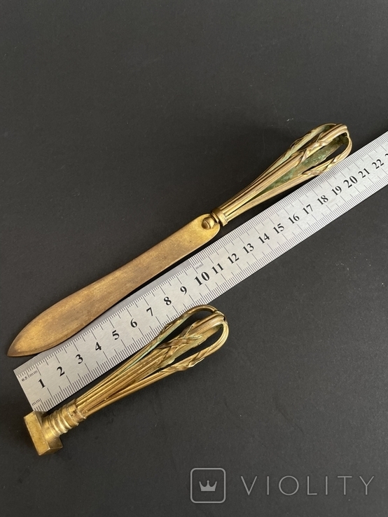 Старовинний ніж і печатка в стилі Ампір Франція, фото №8