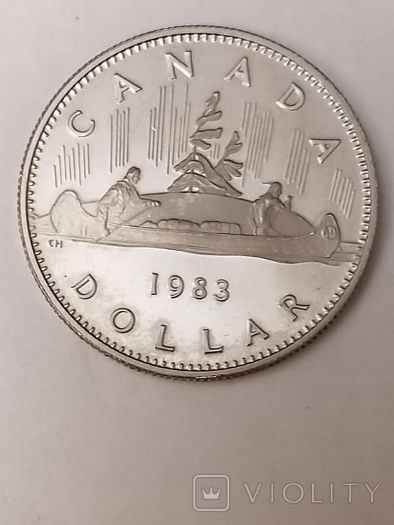 1 долар, Канада, 1983р., фото №5
