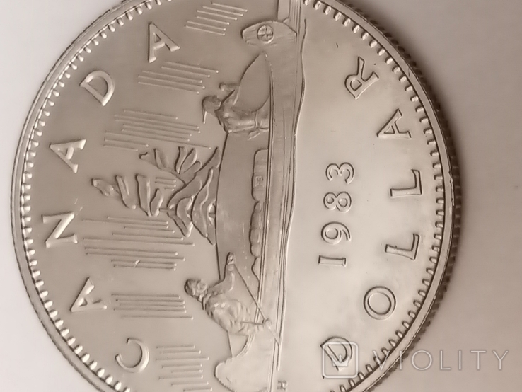 1 долар, Канада, 1983р., фото №9