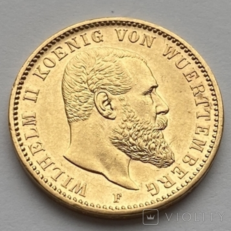 20 марок 1894 г. Вюртемберг, фото №2