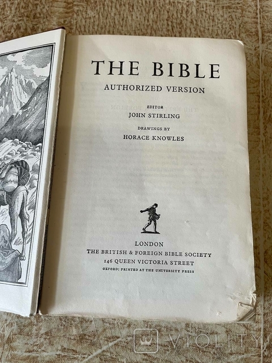 Біблия АВТОРИЗОВАНА ВЕРСІЯ Стірлінг, Джон редактор малюнки Ноулза 1960, фото №4