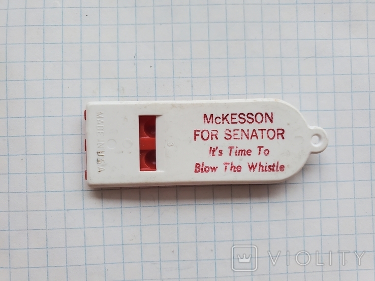 Свисток США McKesson for Senator, фото №2