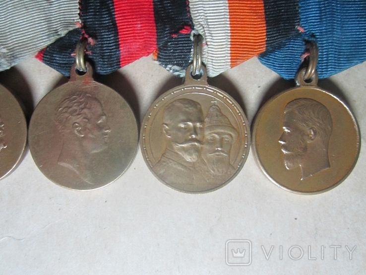 Колодка с пятью медалями.периода 1900-1916гг, фото №3