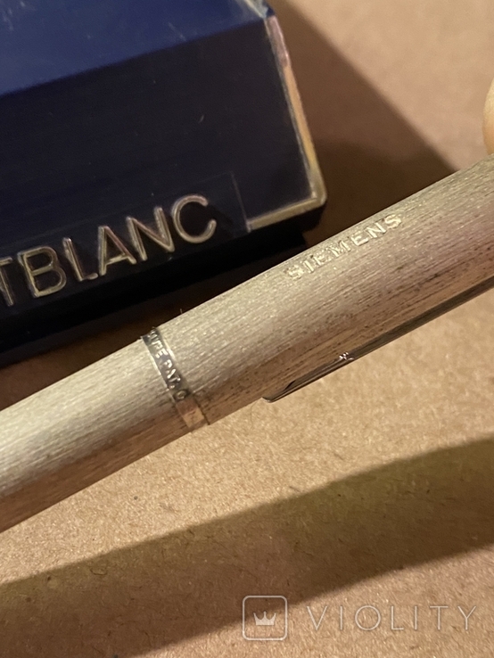 Срібна колекційна ручка Montblanc siemans, фото №5