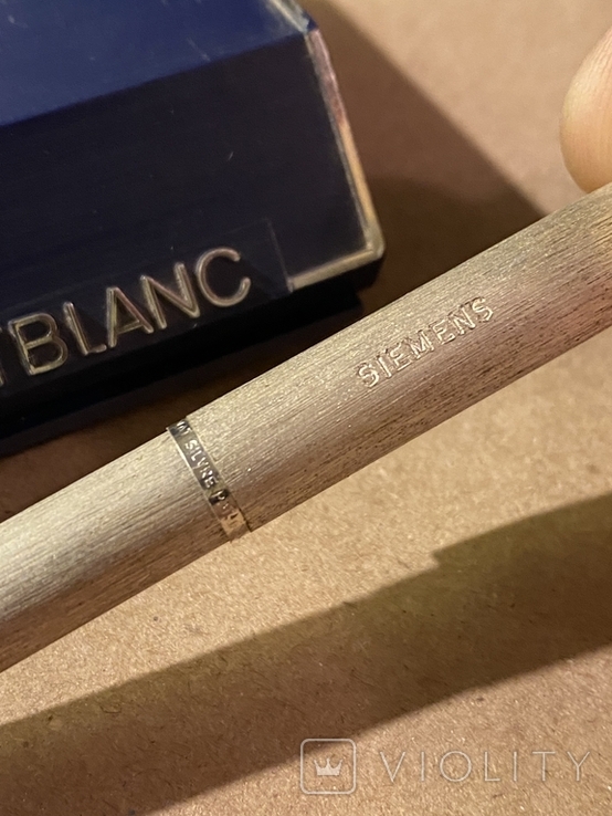 Срібна колекційна ручка Montblanc siemans, фото №6