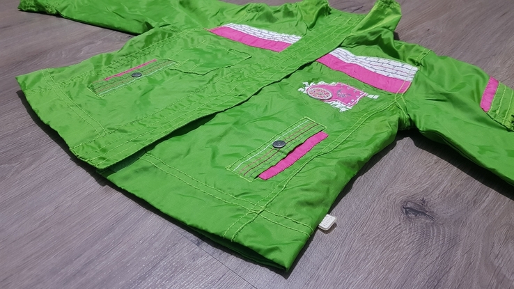 Куртка детская зелёная как дождевик, фото №3