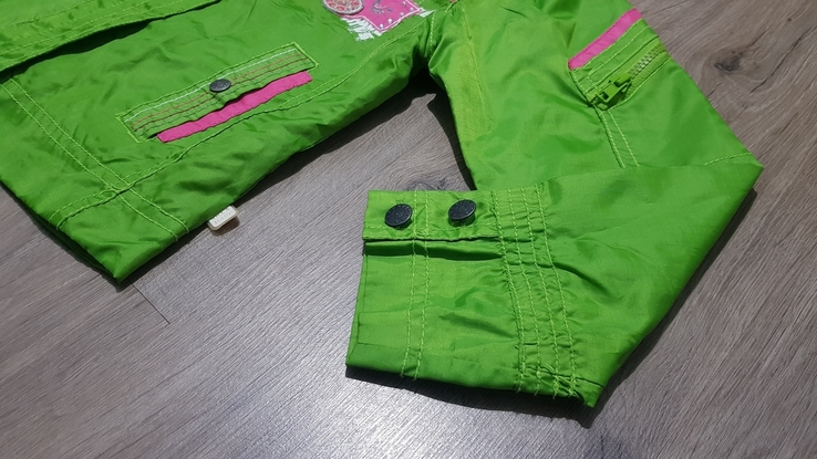 Куртка детская зелёная как дождевик, фото №4