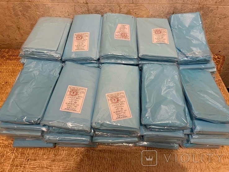Одноразові медичні хірургічні халати 100 шт Китай, фото №2