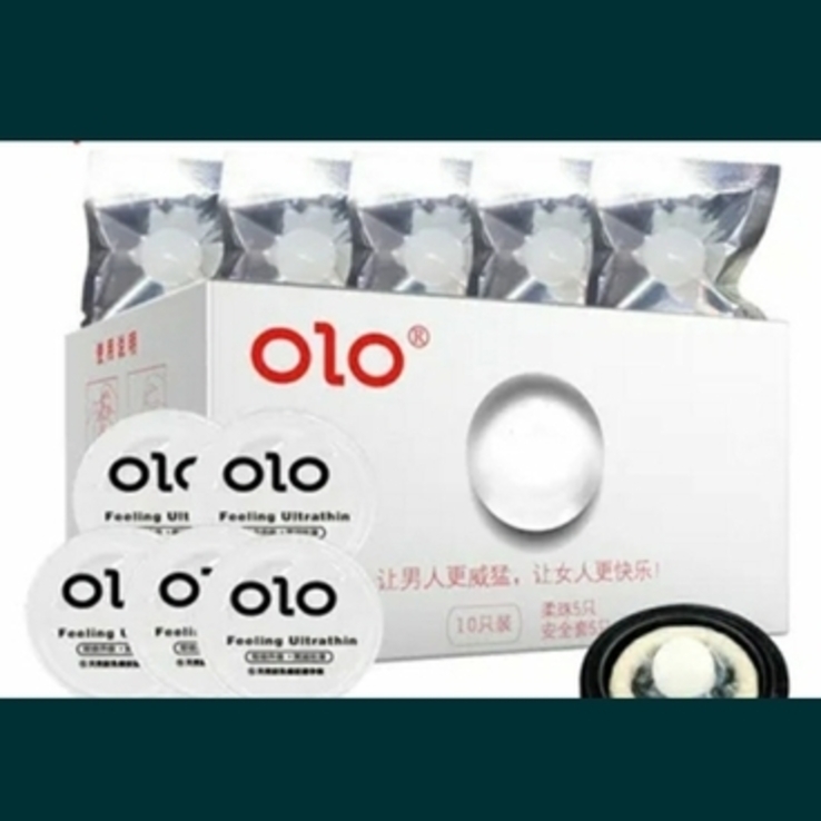 Презервативы OLO 001 набор 5 презервативов+5 бусин шариков удлинение