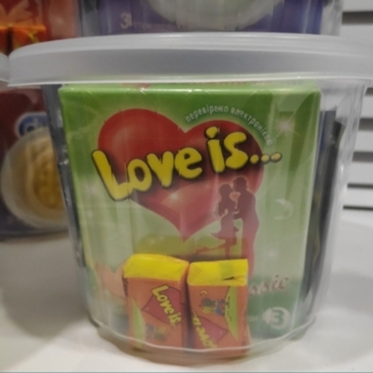 Набор презервативов подарочный 17 штук в банке Love is... Contex Durex, фото №4