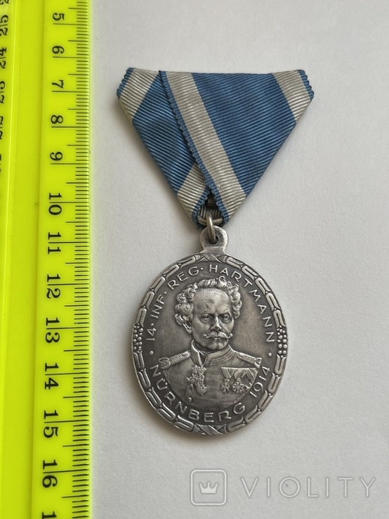 Полковая медаль 100 -ие 14 полка, фото №3