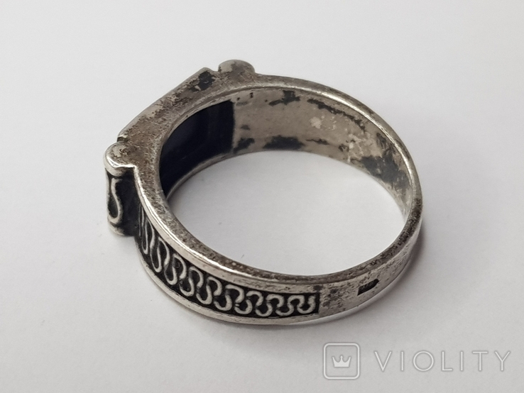 Кольцо серебро 925 пр. 4,6 гр. Размер 19, фото №7