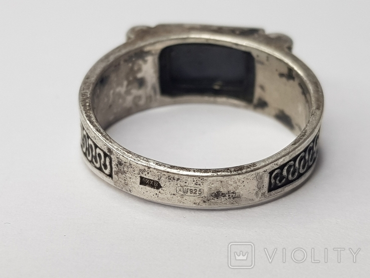 Кольцо серебро 925 пр. 4,6 гр. Размер 19, фото №8