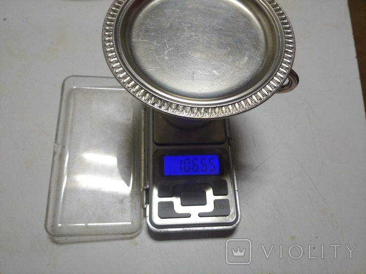 Кофейная пара серебро 800 пр вес 106 гр, фото №10