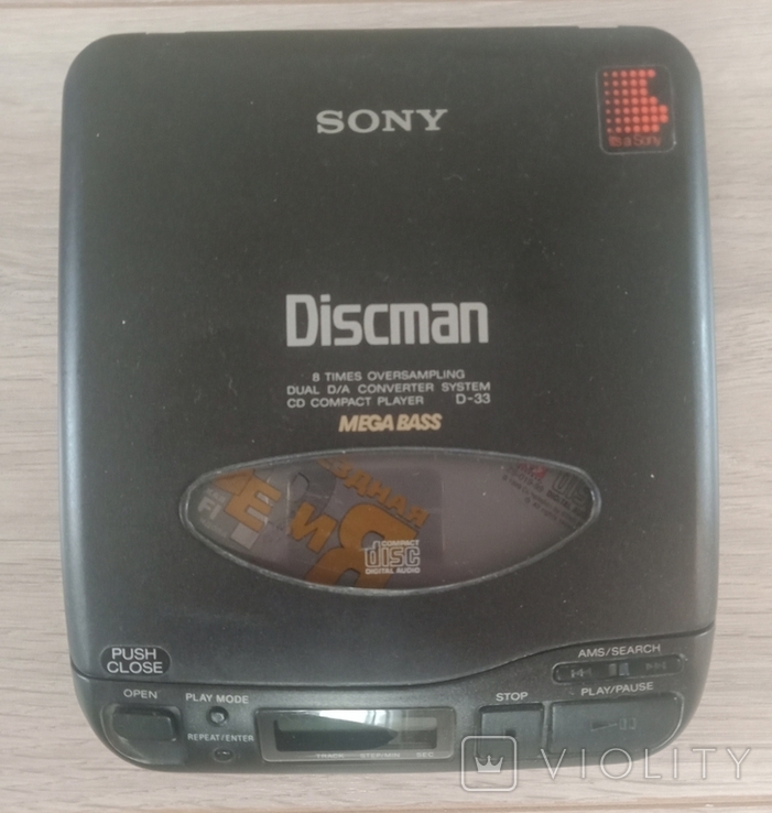 Проигрыватель компакт-дисков Sony Discman D-33, фото №2