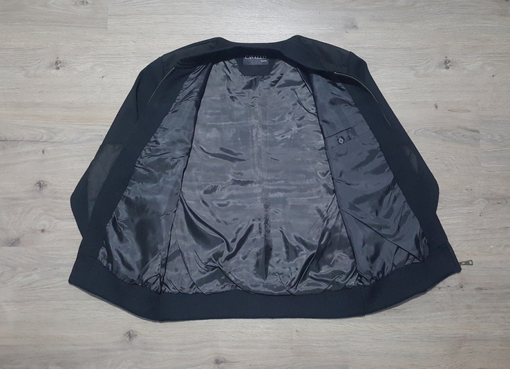 Куртка бомбер мужской чёрный pierre cavallo, фото №7