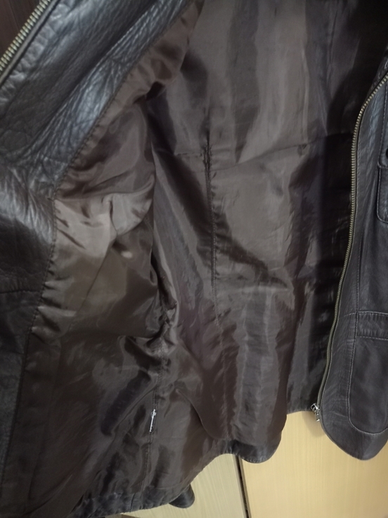 Куртка кожаная коричневая, numer zdjęcia 5