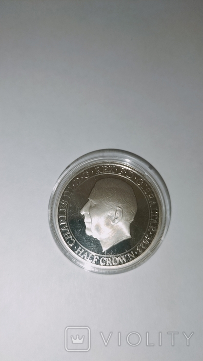 Монета Коронация Короля Чарльза III Half Crown 2023, фото №3