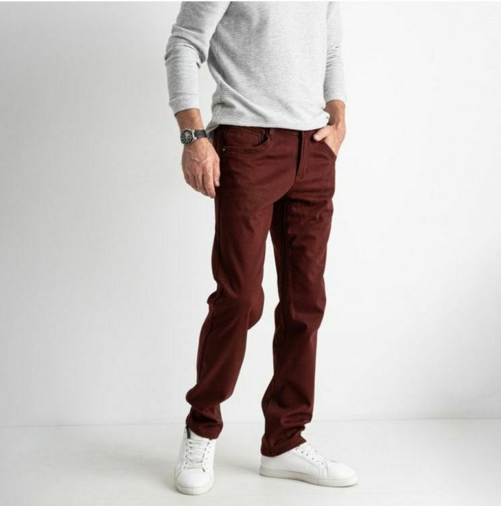 Новые мужские утеплённые джинсы VARXDAR denim. Зауженные стрейчевые. 28р. Лот 1139, фото №3