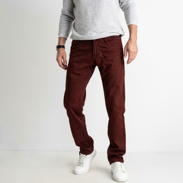 Новые мужские утеплённые джинсы VARXDAR denim. Зауженные стрейчевые. 28р. Лот 1139, фото №10