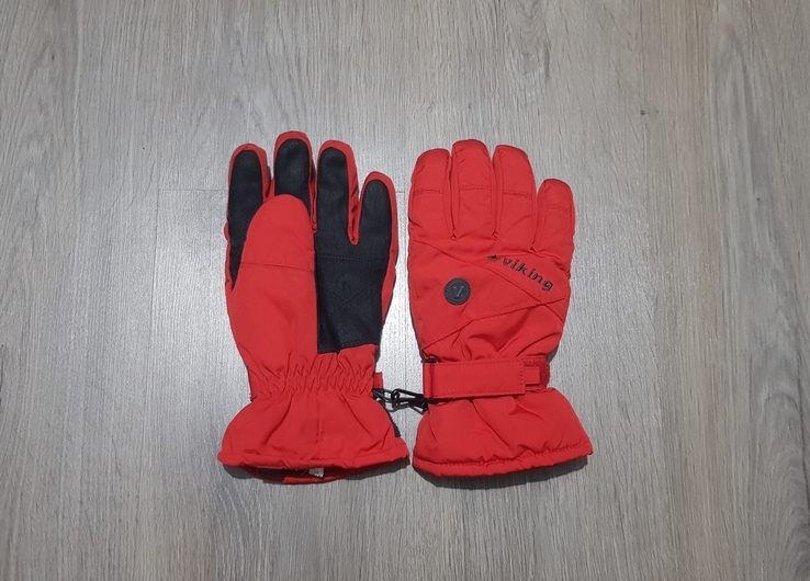 Перчатки зимние красные унисекс viking hyperloft warm and soft, фото №3