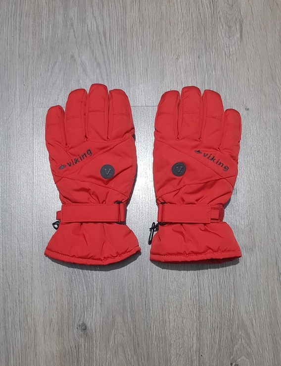 Перчатки зимние красные унисекс viking hyperloft warm and soft, numer zdjęcia 2