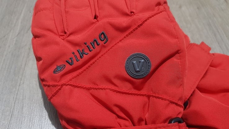 Перчатки зимние красные унисекс viking hyperloft warm and soft, фото №8