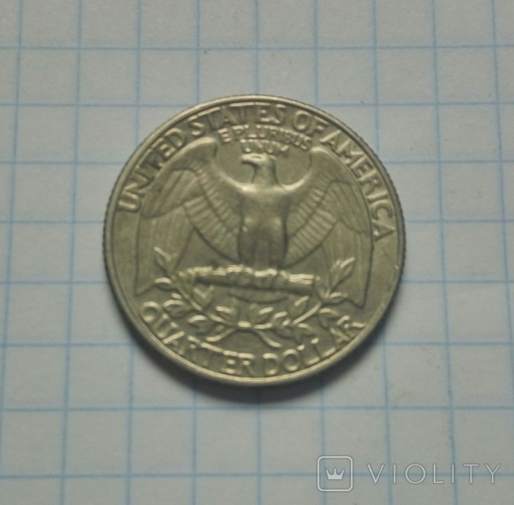 25 центів 1981р. США. - 1 шт., фото №3
