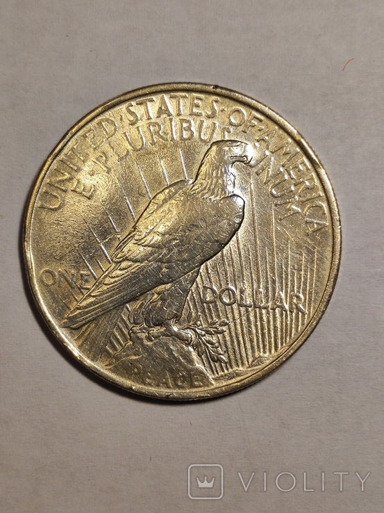 США. 1 доллар 1924 г. Мирный доллар #7, фото №3