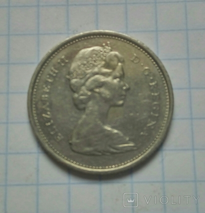 25 центів 1975 р. Канада. - 1 шт., фото №2