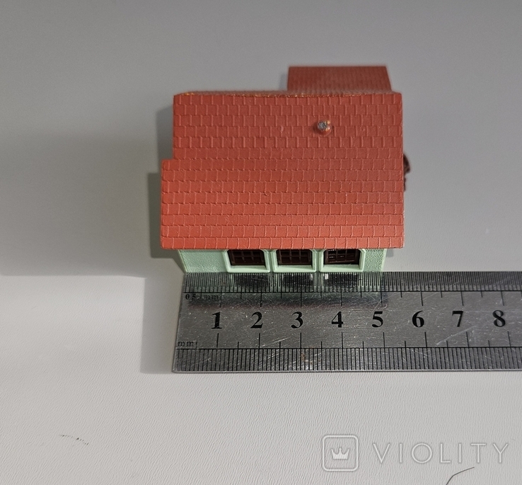 Модель строения хозяйственной постройки с навесом, 1:87 / H0, фото №8