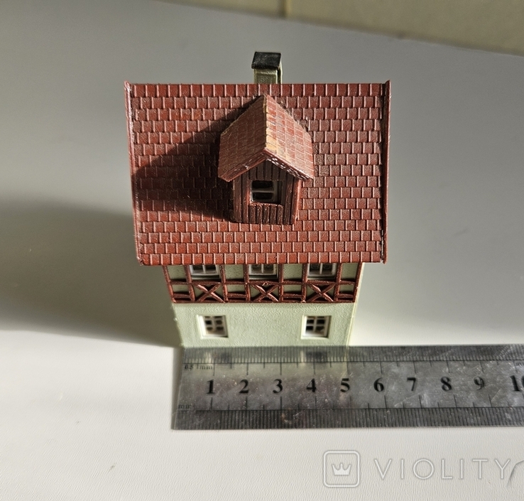 Модель строения 2-х этажного дома, 1:87 / H0, фото №9