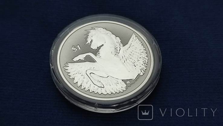 1 доллар 2023 Британские Виргинские Острова Пегас серебро 999, N#376697, фото №4
