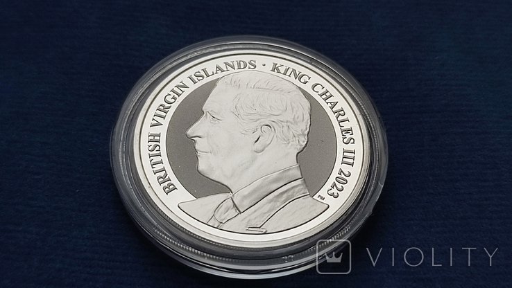 1 доллар 2023 Британские Виргинские Острова Пегас серебро 999, N#376697, фото №7