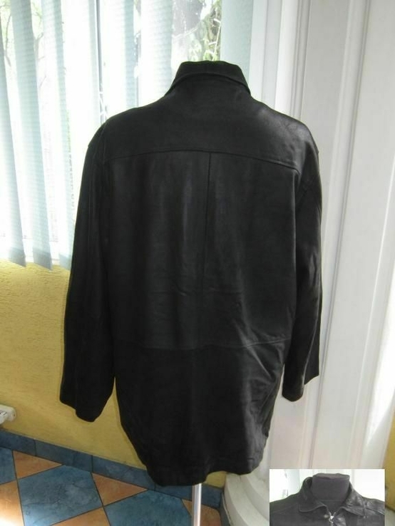 Большая утеплённая мужская кожаная куртка TREK &amp; TRAVEL. Англия. 62р. Лот 1138, фото №6