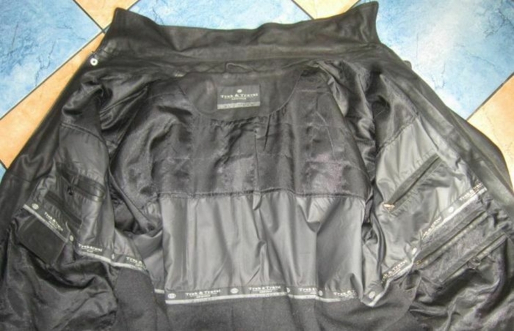 Большая утеплённая мужская кожаная куртка TREK &amp; TRAVEL. Англия. 62р. Лот 1138, numer zdjęcia 8