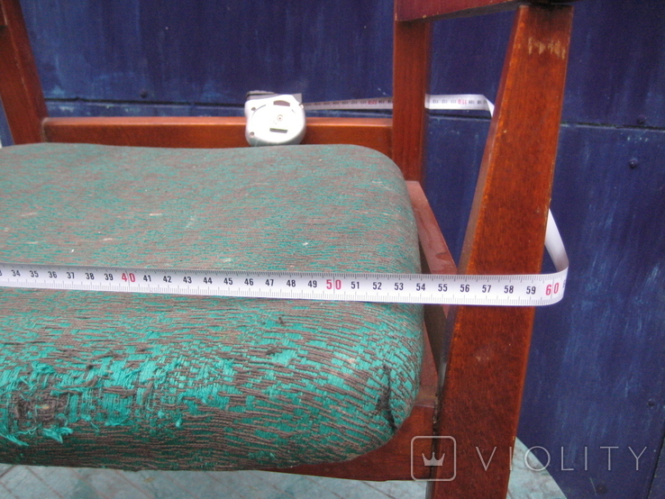Деревянное кресло из меб. гарнитура (стул, кабинетный винтаж) ,Румыния .60 - е г. ХХ века., фото №8